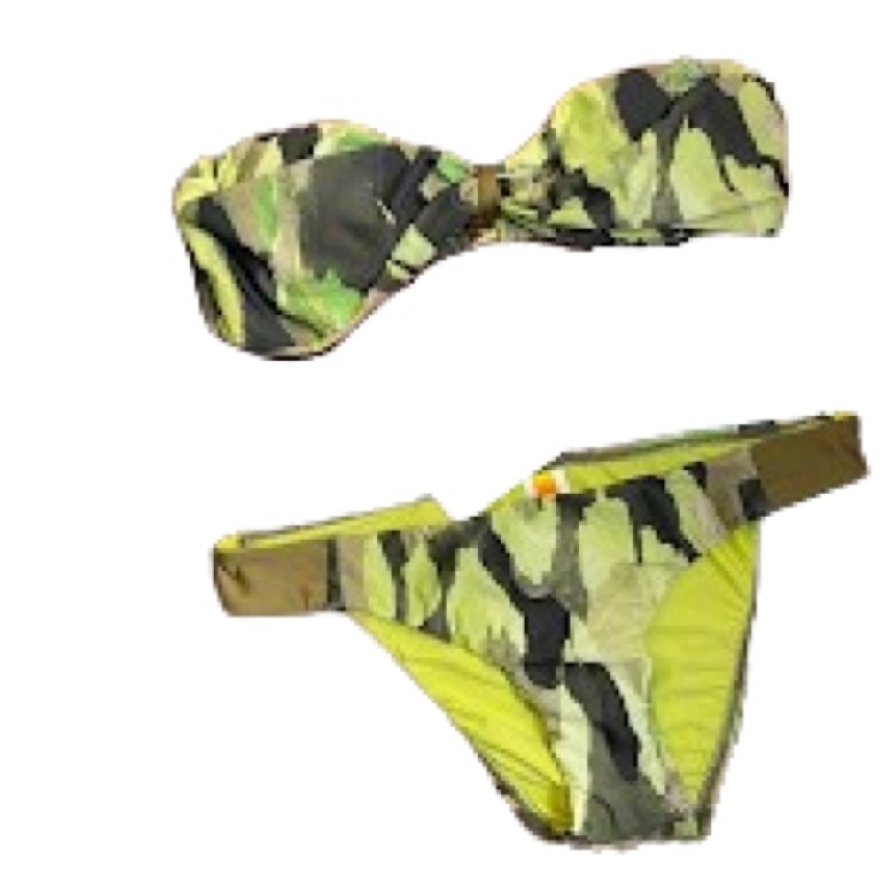 🏖 Designer Camo Bandeau Bikini Luxe by Lisa … - Picture 8 of 16